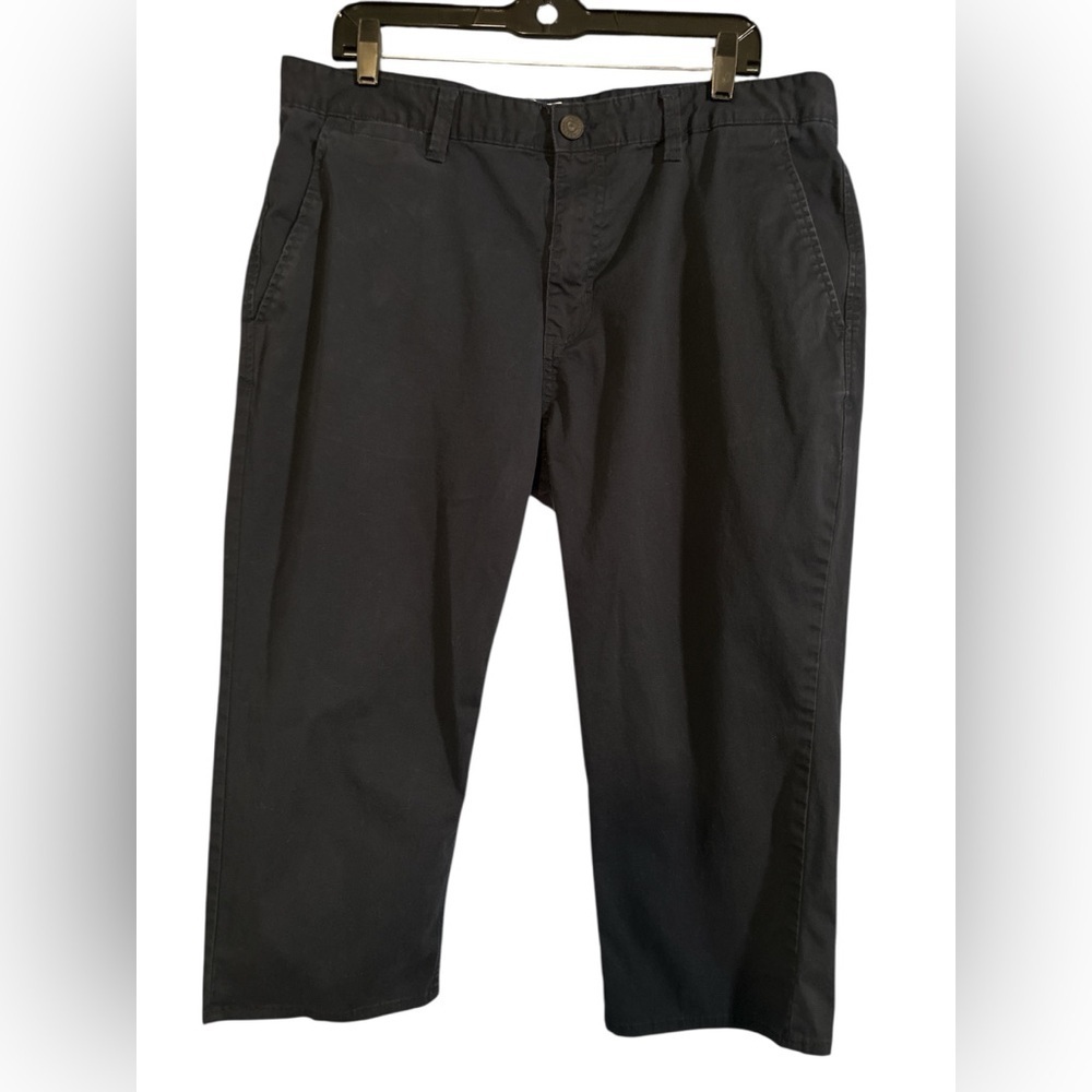 Michael Strahan Men's Navy Cropped Pant